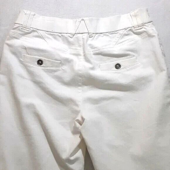 Christopher & Banks size 12 white cropped jeans - Picture 5 of 15